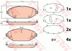 TRW set placute frana, frana disc TRW GDB2097 - automobilus