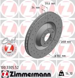 ZIMMERMANN Disc frana ZIMMERMANN 100.3305. 52 - automobilus