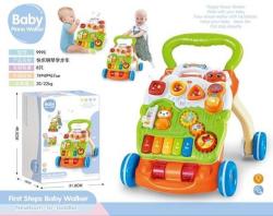 Moni Играчка за прохождане Baby Piano Walker 999С зелен Проходилка