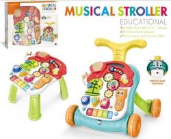 Moni Играчка за прохождане Walker 2в1 N5218 оранжев Проходилка