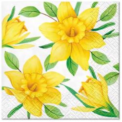 Daffodils in Bloom papírszalvéta 25x25cm, 20-db-os