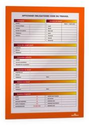 DURABLE Duraframe A4 2db narancssárga öntapadó információs keret (487209) - bestbyte