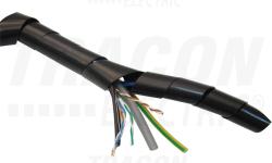 Tracon Banda spirala pentru strangerea conductoarelor, negru KSPI-4F dmin-dmax=4-20mm, PE (KSPI-4F)