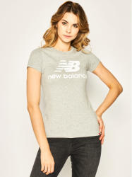 New Balance Tricou Essentials Stacked Logo Tee WT91546 Gri Athletic Fit
