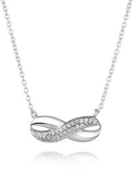 Swan Дамско сребърно колие във формата на знака за безкрайност Swan JT030N