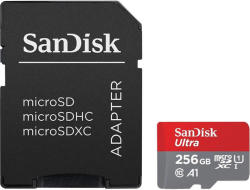 SanDisk microSD Ultra 256GB C10/U1/UHS-I/A1 SDSQUA4-256G-GN6MA/186507/SDSQUA4-256G-AN6MA