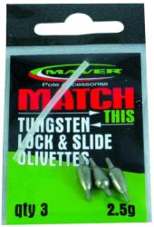 Maver Plumbi culisanti cu blocaj MAVER Match This Tungsten, 0.8 g, 4 buc/plic (K422)