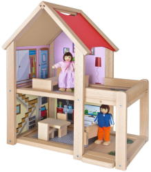 Simba Toys Casa si papusi din lemn (100002501) - babyaz