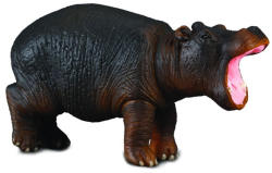 CollectA Figurina Hipopotam Collecta, 6 x 3.5 cm, plastic cauciucat, 3 ani+, Negru/Maro (COL88090S)