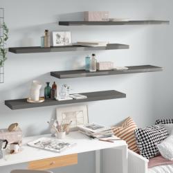 vidaXL Rafturi de perete, 4 buc. , gri extralucios, 120x23, 5x3, 8 cm MDF (323801) Raft