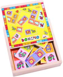 Bigjigs Детско дървено домино Bigjigs - Животните в Саваната (BJ529)