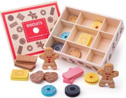 Bigjigs Toys Дървен комплект Bigjigs - Бисквитки в кутия (BJ470) - ozone