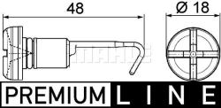 MAHLE Surub, buson radiator MAHLE BEHR *** PREMIUM LINE *** CRX 49 000P (CRX 49 000P)