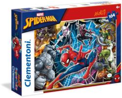 Clementoni SuperColor - Marvel - Pókember és ellenfelei maxi puzzle 104 db-os (23716)