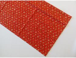 Piros kisvirágos abrosz (70x70)
