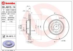 BREMBO Disc frana BREMBO PRIME LINE - UV Coated 09. A913.11 (09.A913.11)
