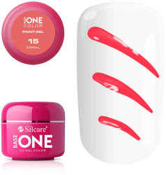 Silcare Base One Paint gel, díszítő zselé, Coral 15#