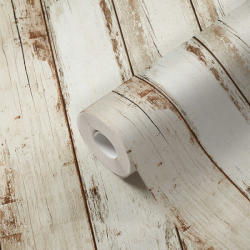 AA Design Tapet lemn alb vintage vlies (368931)