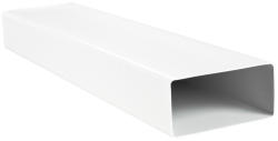 Dalap Conductă rectangulară rigidă plastic 204x60 mm, lungime 1000 mm (8010)