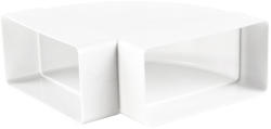Dalap Cot 90° orizontal rectangular plastic 110x55 mm (5251)