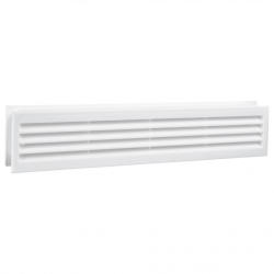 Dalap Grila de ventilație dublă PVC pentru ușă 453x90 mm, albă (GP 430/2)
