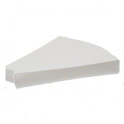 Dalap Cot 45° orizontal rectangular plastic 234x29 mm (6008)