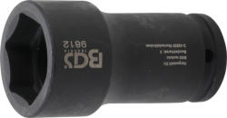 BGS technic Cheie tubulară de impact, hexagonală, lungă | 20 mm (3/4") | 38 mm (BGS 9812) (9812)