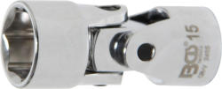 BGS technic Cheie tubulară 6 colțuri cu articulație cardanică | 10 mm (3/8") | 15 mm (BGS 2455) (2455)