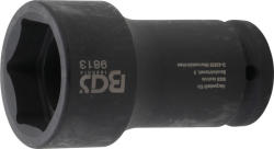 BGS technic Cheie tubulară de impact, hexagonală, lungă | 20 mm (3/4") | 41 mm (BGS 9813) (9813)