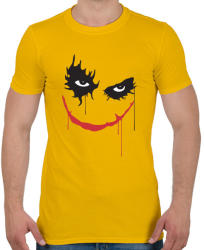 printfashion Rémisztő joker mosoly - Férfi póló - Sárga (4135723)
