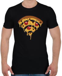 printfashion Pizza Wi-Fi - Férfi póló - Fekete (4062425)