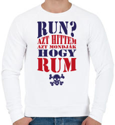 printfashion Azt hittem rum - Férfi pulóver - Fehér (4112045)