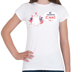 printfashion Macska - enni adj ! - Női póló - Fehér (4203834)