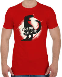 printfashion Papasaurus - Férfi póló - Piros (4045937)