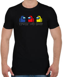 printfashion Among us trust no one - ne bízz senkiben - Férfi póló - Fekete (4120006)