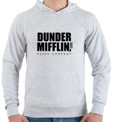 printfashion Dunder Mifflin Paper Company - Férfi kapucnis pulóver - Sport szürke (4170485)