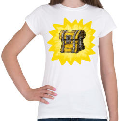 printfashion Chest - Fortnite - Női póló - Fehér (3937999)