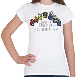 printfashion Among us - crewmates next gen - Női póló - Fehér (4155278)