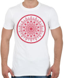 printfashion Magyaros mandala - Férfi póló - Fehér (3999394)