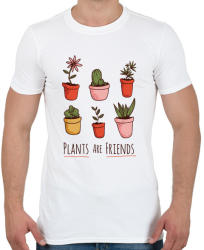printfashion Növények - Férfi póló - Fehér (4060373)