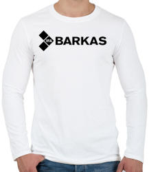 printfashion Barkas logo - Férfi hosszú ujjú póló - Fehér (3989421)