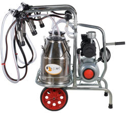 EMT Aparat de muls vaci EMT2+2S25, 2 posturi si 2 bidoane inox 25 litri (EMT2+2S25)