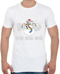 printfashion Hóember Ho Ho Hó - Férfi póló - Fehér (4074820)