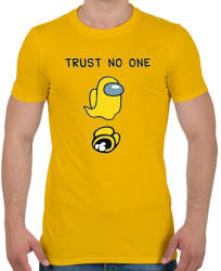printfashion Among us Trust no one - Férfi póló - Sárga (4141130)