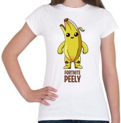 printfashion Fortnite - Peely - Női póló - Fehér (4117226)