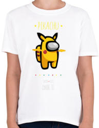 printfashion Among us Pikachu 2 premium skin set - Gyerek póló - Fehér (4196381)