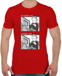 printfashion Informatikus_ - Férfi póló - Piros (4136495)