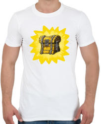 printfashion Chest - Fortnite - Férfi póló - Fehér (3937861)