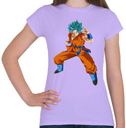 printfashion dragon ball ssj-goku - Női póló - Viola (4190631)