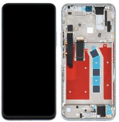 NBA001LCD096774 Huawei Honor X10 / X10 Pro ezüst LCD kijelző érintővel kerettel előlap (NBA001LCD096774)